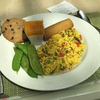 Spring rolls were delicious. Tofu scramble very good.  at Wynn Hotel - The Buffet in Las Vegas