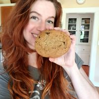 cookies n cream vegan cookie at Midnight Cookie Co in Seattle
