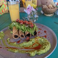 Tacos de Jamaica at Xhuba in Playa Zipolite