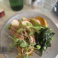 I added the side of spinach.  at Choo Choos in Port Douglas