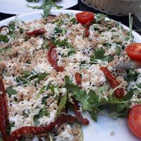 Aubergine carpaccio at La Terrazza in Valencia