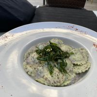 Ravioli with truffle sauce m  at La Terrazza in Valencia