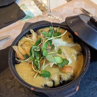Beluga lentils with quinoa at Peso Neto in Bilbao
