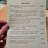 Vegan menu at Gasthof Hotel zum Älblerstüble in Laichingen