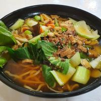Handmade noodles at Flourish Cafe 繁荣素食咖啡厅 in West Singapore