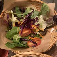 Complementary salad  at Sabor Sabor in Rotterdam