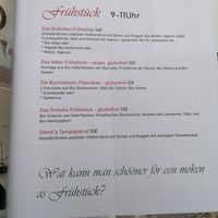 Frühstücksoptionen at Blumencafé Rügen in Wiek