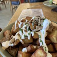 Batatas Bravas with vegan mayo   at The Hungry Gull in Isle Of Skye