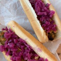 vegan veggie dogs at IKEA in Orlando