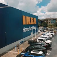 view from the restaurant  at IKEA in Orlando