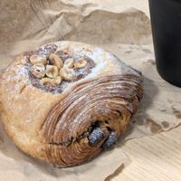 Pain au hazelnut at Docker Bakery in Folkestone
