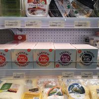 Vegan cheese at EkoPlaza  in Leuven