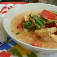 Vegan chicken panaeng curry at Zaap Thai Street Food - Headingley in Leeds