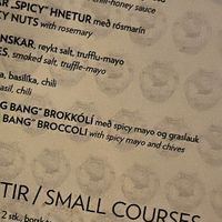 Snacks  at Sæta Svínið Gastropub in Reykjavik