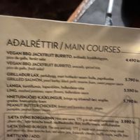 Vegan burrito  at Sæta Svínið Gastropub in Reykjavik