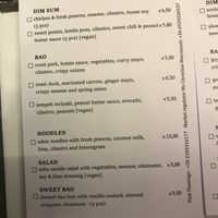 The menu at Pink Flamingo in Athens