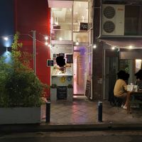 Entrance at Pink Flamingo in Athens