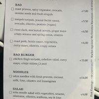 updated menu at Pink Flamingo in Athens