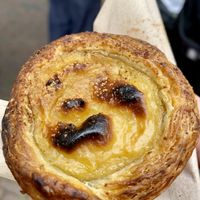 The best “Pastel de Nata” we’ve ever tasted.  at Vegan Food Tour Utrecht in Utrecht