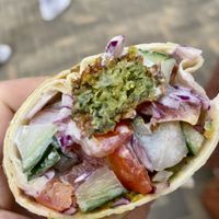 Best Falafel wrap I’ve had so far..   at Vegan Food Tour Utrecht in Utrecht