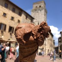   at Gelateria Dondoli in San Gimignano