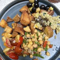 All-you-can-eat lunch plate  at The Drunky Stork Social Club in Strasbourg