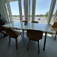 Window table  at Hangar B Eatery in Chatham