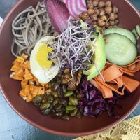 The Buddha Bowl that is completely vegan 😍  at First Eet in Arnhem