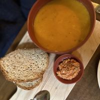 Noord-Afrikaanse pompoensoep  at First Eet in Arnhem