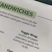 Menu  at Jordan Pond House in Mount Desert Island