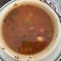 Vegetable soup  at Jordan Pond House in Mount Desert Island