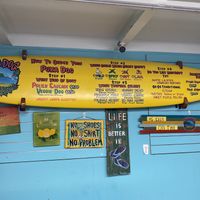 Menu at Puka Dog in Koloa
