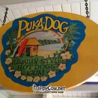 Sign at Puka Dog in Koloa