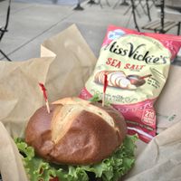Tofu BLT and chips at Blackbird Café in Valparaiso