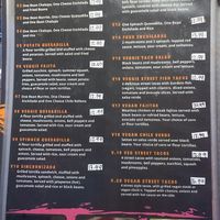 Menu as of June 2026  at Guadalajara in York