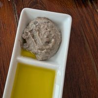 Black bean hummus and olive oil at Havana in Bar Harbor