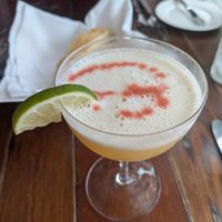 pisco sour at Havana in Bar Harbor