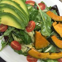 kabocha salad at Freesoulcaffe in Tustin