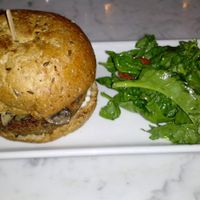 truffle burger at Freesoulcaffe in Tustin