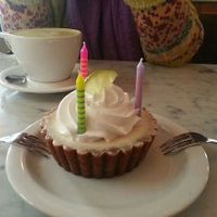 BirthDay celebrations with delicious cupcakes at Freesoulcaffe in Tustin