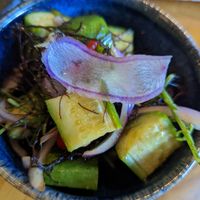 Vegan poke bowl (very yummy!) at Castro's in Honolulu