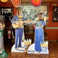 Having some fun when we walked in the restaurant 🤣  at Azteca Mexican in Tukwila