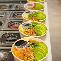 Vegetarian vermicelli at BobaChik in Helsinki