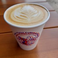 Perfect oatmilk cappuccino at Ruby Violet in Honolulu