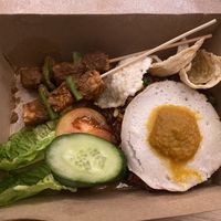 Nasi gorang, 52k. Vegan egg!!  at Sayavegan in Kuta