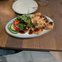 Fried tofu at Kiin Kiin Aarhus in Aarhus