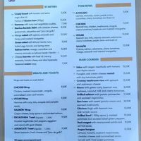 Menu at La Rambla in Lloret De Mar