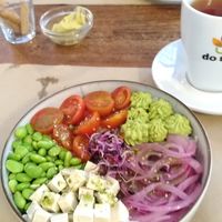 Poke bowl at La Rambla in Lloret De Mar