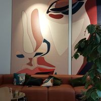 Lounge area at The Green Elephant Hostel in Maastricht