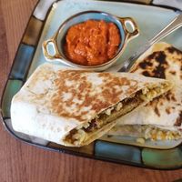 Wrap with ajvar at Noja in Prizren